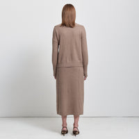 Simona Knit Cardigan- Toblerone