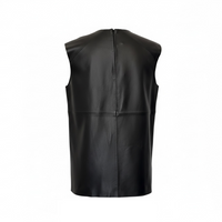 Didi Leather Top - Jet Black