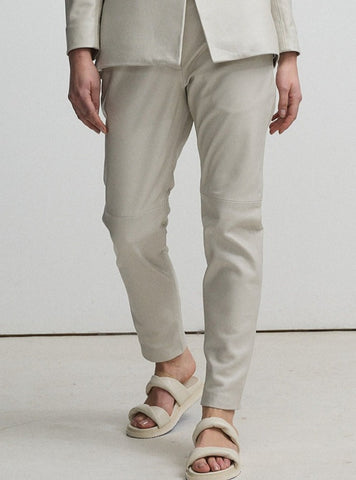 Fergie Leather Jogger Pant - Olive