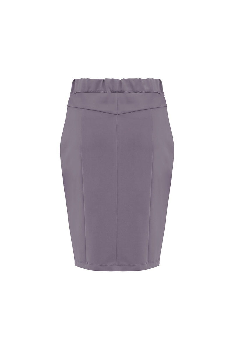 Trivett Leather Skirt - Lilac