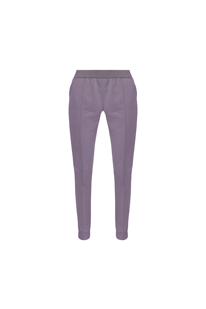 Fergie Leather Jogger Pant - Lilac