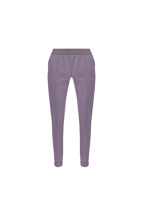 Fergie Leather Jogger Pant - Lilac