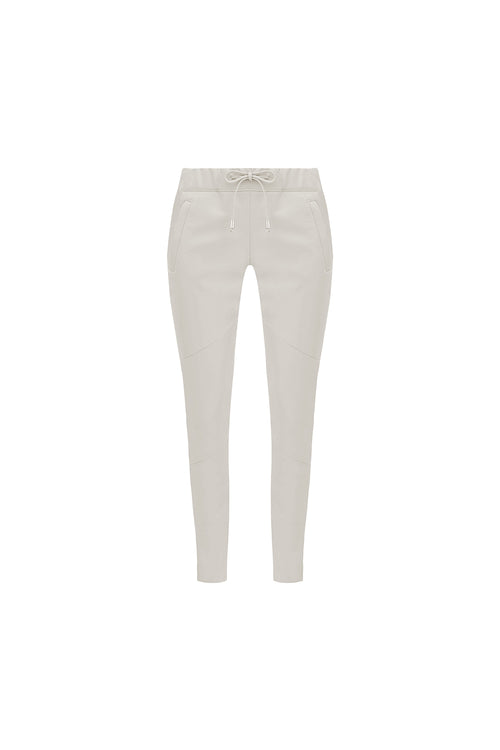 Frankie Leather Jogger Pant - Mink