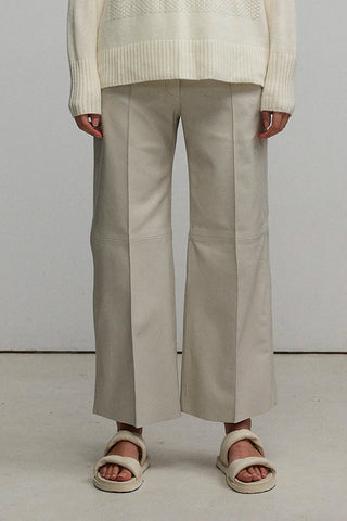 Trivett Leather Skirt - Mink